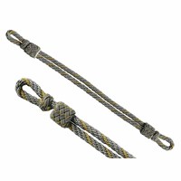 Cordon de macramé personnalisé bleu roi et or, torsadé à 3 brins, enduit, haute ténacité, pour uniforme de cérémonie