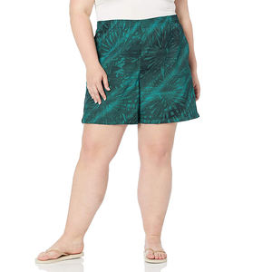 Pantalones cortos deportivos de mujer de cintura alta con logotipo impreso personalizado de talla grande con tela suave que absorbe la humedad - Product Image 4