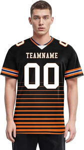 Maillot de football américain avec logo de numéro d'équipe personnalisé Maillots de football américain en maille respirante sublimée - Product Image 6