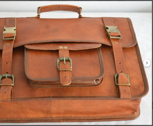 Trendy <b>Leather</b> <b>Briefcase</b> Man, <b>Leather</b> Bag Man, Mens <b>Briefcase</b>, Shoulder Bag, Laptop Messenger Bag With Removable Strap - Product Image 1