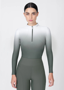 Camisa de equitación para mujer, corte deportivo, ligera, transpirable, de tejido elástico que absorbe la humedad, ideal para montar en verano. - Product Image 4