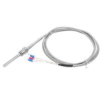 Sonda de sensor de temperatura 0-400C PT1000 RTD con configuración de 4 cables para medición de temperatura en laboratorios de investigación
