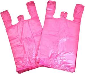 Custom Gravure Printed Recyclable HDPE/LDPE T-Shirt <b>Bags</b> for Supermarket Shopping - Product Image 4
