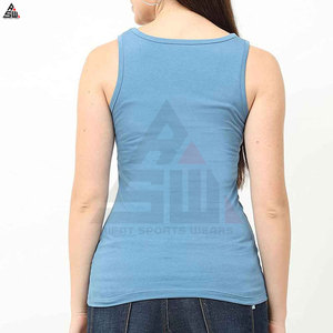 Débardeur de sport décontracté pour femme, automne/hiver, respirant, logo personnalisé sur le devant, couleurs unies, tricoté - Product Image 2
