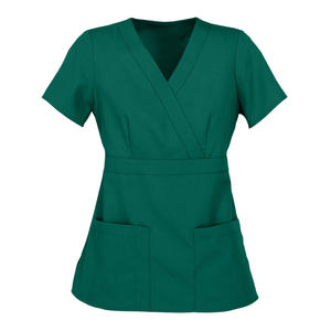 Blouse médicale pour femmes, 100% polyester, jersey, manches courtes, tendance - Product Image 1