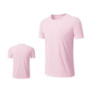 T-shirt d'entraînement de fitness pour hommes respirant col rond manches raglan t-shirt d'entraînement uni léger confortable haut athlétique pour hommes - Product Image 1