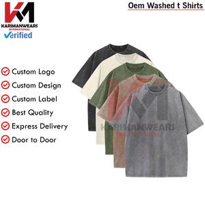 Camisetas Unisex Algodón Cuello redondo Camisetas a granel Manga corta Peso pesado Vintage Camisetas Colores mezclados Tops básicos - Product Image 5