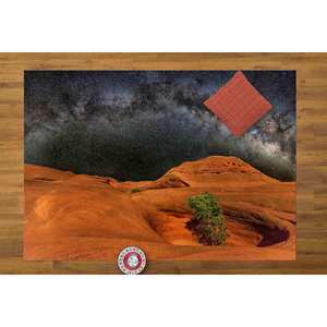 Alfombra con Diseño de Paisaje Espacial: Alfombra Antideslizante, Diseño Impreso, Alfombra de Chenilla - Product Image 2