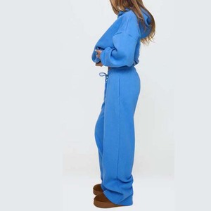 Conjuntos Deportivos Casuales de Algodón para Mujer, Corte Regular, con Capucha, Otoñales, Ecológicos, Transpirables, con Cintura Elástica y Personalizables - Product Image 3