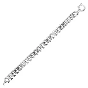 Bracciale in argento fatto a mano italiano di alta qualità CURB 350 hollow curb chain uso quotidiano per occasioni regalo di gioielli per uomini e donne
