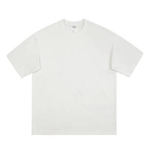 Camiseta Blanca de Alta Calidad, 250g, 100% Algodón, Tejido Transpirable, para Hombre, Talla Grande, Manga Corta, con Impresión Personalizada, Hombros Caídos - Product Image 5