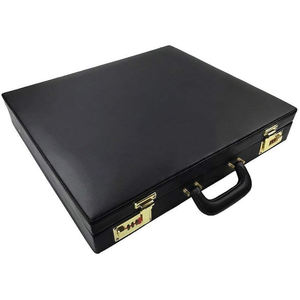 Provincial Masonic LEATHER Regalia Case Maroon Lining - Product Image 3