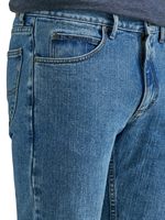 SAVOW FIGHT WEAR Jean en denim pour homme, coupe slim droite, taille mi-haute, motif dessin animé, délavé aux enzymes, fermeture boutonnée