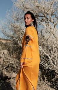 Vestidos de moda hechos a mano, manga corta bordada hasta el tobillo, ropa de fiesta, caftán largo informal - Product Image 2