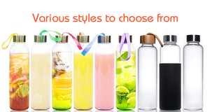 Bouteille d'eau en verre givré à sublimation avec couvercle en bambou, <span class=keywords><strong>design</strong></span> en gros, 500 <span class=keywords><strong>ml</strong></span>, 750 <span class=keywords><strong>ml</strong></span>, à large ouverture, pour jus - Product Image 3