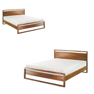 เตียงไม้ดีไซน์คุณภาพสูงเฟอร์นิเจอร์ห้องนอนดีไซน์เรียบง่ายทันสมัย - Product Image 4