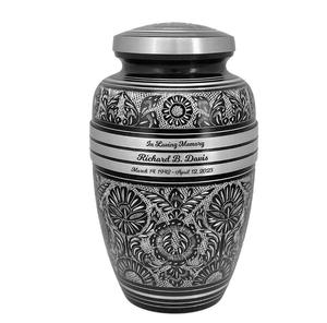 Living Pewter Adult Cremation Urn Tribute Wreath Option Aluminium urns <b>for</b> human <b>ashes</b> cremation urns - Product Image 1