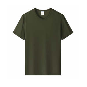 T-shirt Homme Personnalisé Effet Vieilli en Tissu Polyester/Coton avec Logo sur le Devant Respirant Coupe Droite Décontractée - Product Image 5