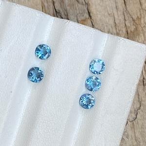 พลอยอะความารีนธรรมชาติจากซานตามาเรีย ทรงบริลเลียนต์คัท ขนาด 4x4 มม. สีฟ้า ผ่านการรับรองโดยผู้ตรวจสอบอิสระ น้ำหนัก 0.20-0.50 กะรัต สำหรับทำเครื่องประดับ - Product Image 4