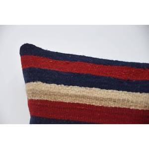 Tapis en laine Kilim multicolore 16x48 pouces Oreiller design tissé avec motif vintage - Product Image 2