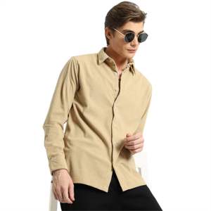 Camisa de pana de ajuste relajado para hombre Un esencial informal con la mezcla perfecta de comodidad y versatilidad - Product Image 2