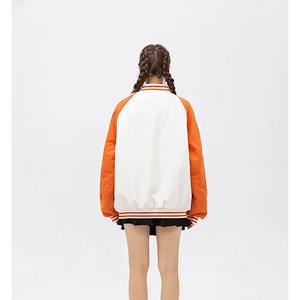 เสื้อแจ็กเก็ตเบสบอลแขนยาวปิดด้านหน้าแบบถักลายคอเสื้อออกแบบโลโก้ได้ตามต้องการ - Product Image 6