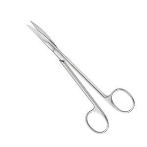 Ciseaux médicaux professionnels 115 mm lame tranchante incurvée métal acier chirurgical salle de chirurgie ciseaux - Product Image 1