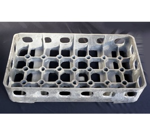 Bandeja de fundición de aluminio ecológica hecha a mano, platos de superficie mate limpios para organizar aplicaciones de servicio de varios rollos - Product Image 3