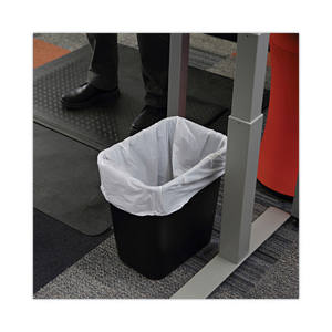 Boardwalk H4832MWK Desechable de 24 pulgadas X 32 Pulgadas 16 Galones Revestimientos Lineales Blancos de Baja Densidad para Latas Industriales de 0.5 Mil, 500 por Caja - Product Image 5