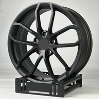 Jantes 5x130 20 21 22 pouces Jantes noires en alliage forgé sur mesure pour Porsche Cayman 981 982 718 GT4 Cayenne GTS Turbo Macan