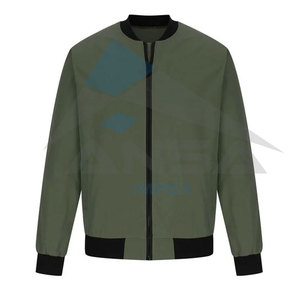 เสื้อแจ็กเก็ตบอมเบอร์แบบมีซิปสำหรับผู้ชายเสื้อกันลมแขนยาวแบบลำลองผ้าแคนวาสสีกระเป๋าเสื้อผ้าแฟชั่น - Product Image 4