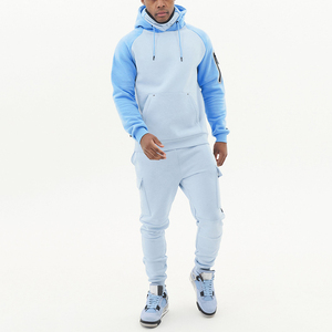 Wholesale High Quality Custom 2 Piece Set 500 GSM 100% Cotton Baggy Fleece <b>Oversized</b> Hoodies <b>Jogger</b> Set Tracksuit Sweatsuit Men - Product Image 3