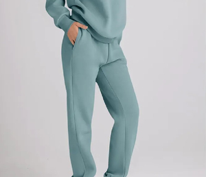 Vente chaude de haute qualité femmes Fitness survêtement grande taille pantalons de survêtement à capuche ensemble imprimé lâche adultes vêtements de sport - Product Image 6