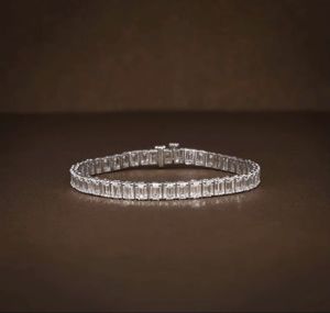 สร้อยข้อมือเพชรเทนนิสสุดหรู ผลิตจากเพชรเลี้ยงในห้องปฏิบัติการ ชุบทอง 14K ได้รับการรับรอง สำหรับทุกเพศ เหมาะสำหรับงานแต่งงาน วันครบรอบ และสวมใส่ในชีวิตประจำวัน - Product Image 3