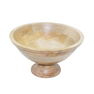 Natural Wooden Round Shape Food Serving Bowl Brown Finished for <b>Kitchen</b> & Tabletop Serving Bowls & Decorative Bowls - Product Image 3