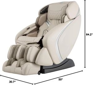 Sillón de Masaje de Gravedad Cero, Masaje Corporal Completo, Shiatsu, Reclinable, Puntos de Masaje, Modos de Calor Lumbar y Pantorrillas, Masaje Espacioso - Product Image 2