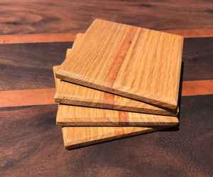 New Arrival Resin and Wood <b>Coaster</b> <b>Set</b> of 4 Pcs Epoxy Custom Color Tea Cup <b>Coasters</b> - Product Image 3