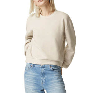 Sweat-shirt surdimensionné personnalisable pour femme, col rond, en coton avec tissu éponge, impression personnalisée, sweat-shirts 2026 - Product Image 4