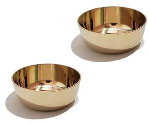 Cuenco para servir de latón macizo para uso diario en la cocina o exhibición como pieza central en decoración clásica india o Boho - Product Image 5