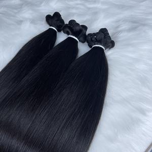 Cheveux bruts vietnamiens doublement étirés, Extension de cheveux du Vietnam, Vente en gros 100 trame de cheveux humains vietnamiens Usine du Vietnam - Product Image 5