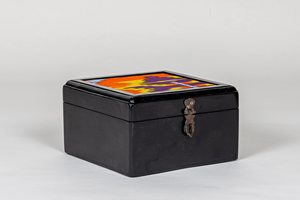 Boîte à bijoux en bois massif imprimée, designs personnalisés, surface décorative, œuvre d'art, capacité personnalisable pour créations artisanales exclusives - Product Image 3