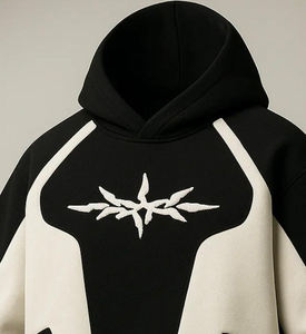 Nouveauté, sweat à capuche unisexe surdimensionné avec impression personnalisée sur le panneau - Product Image 3