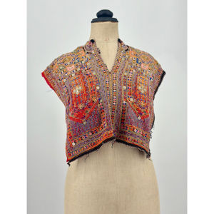 Vestido Corto Tejido a Mano con Estilo Geométrico Bohemio para Mujer - Product Image 1