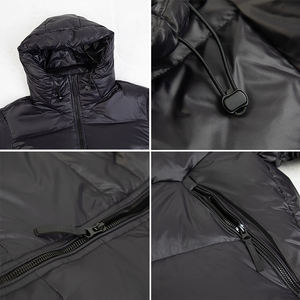 Manufacturer Custom LOGO <b>Black</b> Winter Windproof Outdoor Duck Down <b>Feather</b> Fill Bubble puffer jackets Coats Men - Product Image 5