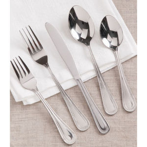 ชุดสลัดเครื่องเงินชุดรับประทานอาหารสแตนเลสเครื่องใช้บนโต๊ะอาหารโต๊ะอาหารเป็นมิตรต่อสิ่งแวดล้อมใช้ในงานแต่งงานงานเลี้ยงร้านอาหาร - Product Image 1