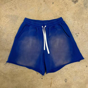 Fabricante ácido lavado Vintage hombres pantalones cortos Streetwear estilo 100% algodón pantalones cortos para hombres Jogger - Product Image 4