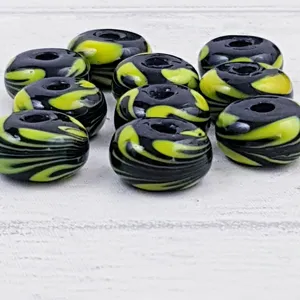 <b>Lampwork</b> <b>Crystal</b> & <b>Glass</b> <b>Beads</b> with Faceted Doughnut Round Flower Design for Jewelry Making & DIY Decorative Accessories - Product Image 1