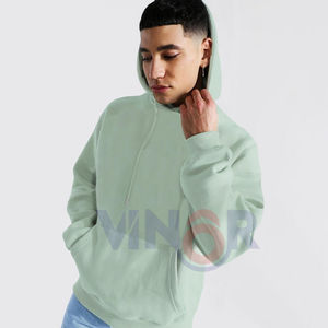 Sudaderas con Capucha de Tela Francesa 100% Algodón para Hombre y Mujer, Estampadas con Serigrafía, Bordadas, de Color Sólido, Manga Larga, Estilo Holgado, para Invierno - Product Image 4