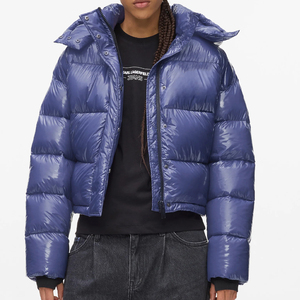 Veste d'hiver pour femmes OEM, chaude, à capuche, prix de gros, directement de l'usine, mode, fermeture éclair, vêtements d'extérieur décontractés, streetwear, doudoune 2026 - Product Image 1