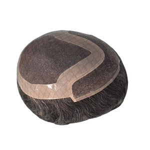 Peluca de Cabello Humano Taz Hair BD, Ondulado, Prótesis Capilar, 100% Cabello Remy Chino, con Frente de Encaje y Base Mono - Product Image 2